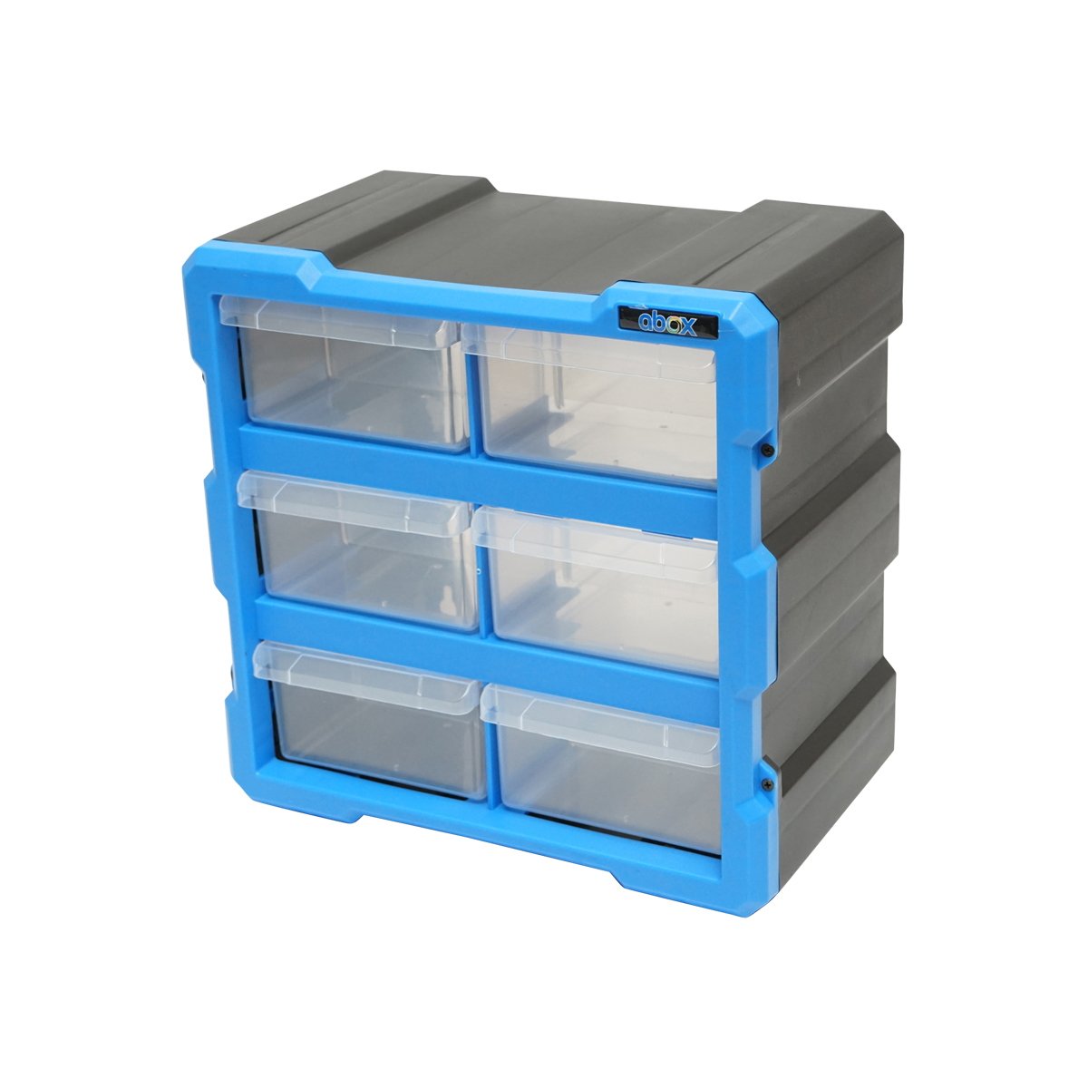 Cutie depozitare albastra din plastic modulara, 6 sertare 267x157x262mm Breckner Germany